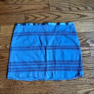 GAP Eyelet Lined Cotton Casual Blue Mini Skirt Women’s Size 4 NWOT